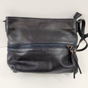 Borse in Pelle Purse w/ Fringe Detail Leather Italy Black
